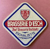 Luxembourg Brasserie D`Esch  . Sous Bock . Bierdeckel . ( +- 9,5 Cm X 9,5 Cm ) - Beer Mats