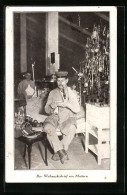 AK Soldat Mit Einem Weihnachtsbrief Von Muttern  - Weltkrieg 1914-18