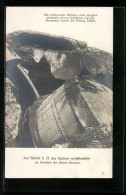 AK Lüttich, Panzerfort Loucin, Wirkung Eines Einzigen 42cm Geschosses, Zerschossener Geschützturm  - War 1914-18