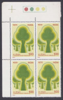 Inde India 1981 MNH Conservation Of Forests, Forest, Tree, Environment Protection, Afforestation, Climate Change, Block - Ungebraucht