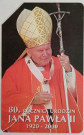 Poland 25 Unit Urmet Card - Pope John Paul II - Polonia