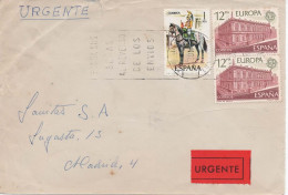 ASTURIAS A MADRID CC URGENTE SELLOS EUROPA CEPT UNIFORMES MILITARES - Eilbriefmarken