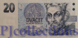 CZECH REPUBLIC 20 KORUN 1994 PICK 10a UNC PREFIX "A04" - Czech Republic