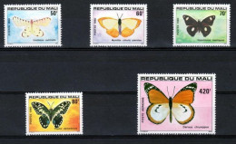 Mali 1980, Butterflies, 5val - Mali (1959-...)