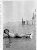 Photo Vintage Paris Snap Shop-St Aubin Enfant Plage Beach Mer Sea  - Lieux