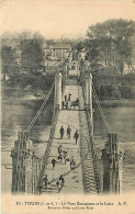 37 - Tours - Le Pont Bonaparte Et La Loire - Animée - Oblitération Ronde De 1923 - CPA - Voir Scans Recto-Verso - Tours