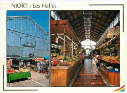 Marchés - Niort - Les Halles - Multivues - CPM - Voir Scans Recto-Verso - Mercados