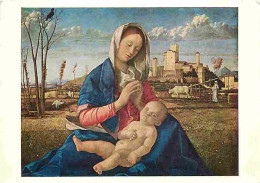 Art - Peinture Religieuse - Giovanni Bellini - The Madonna Of The Meadow - CPM - Voir Scans Recto-Verso - Quadri, Vetrate E Statue