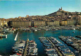 13 - Marseille - Le Vieux Port - Notre Dame De La Garde - Bateaux - CPM - Voir Scans Recto-Verso - Old Port, Saint Victor, Le Panier