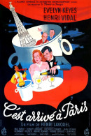 Cinema - C'est Arrivé à Paris - Evelyn Keyes - Henri Vidal - Illustration Vintage - Affiche De Film - CPM - Carte Neuve  - Posters On Cards