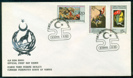 AC - NORTHERN CYPRUS FDC -  ANNIVERSARIES AND EVENTS 01 AUGUST 1983 - Ungebraucht