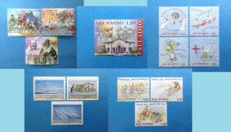 San Marino Francobolli Nuovi Mnh** Lotto 5 Serie 2007 Garibaldi 2008 Palladio Anno Polare 2009 Giochi Aria Mediterraneo - Verzamelingen & Reeksen