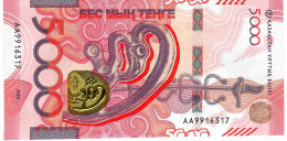 KAZAKHSTAN NLP (=B158)  5000 TENGE 2023 Prefix AA  Signature 8    UNC. - Kazachstan