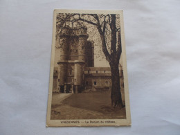 VINCENNES ( 94 Val De Marne )  LE DONJON DU CHATEAU  VUE GENERALE  PUB DOS MARGARINE AXA - Vincennes