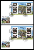 TOGO 2024 FDC MS 6V IMPERF - REGULAR & OVERPRINT - MUSHROOMS MUSHROOM CHAMPIGNONS - BIODIVERSITY BIODIVERSITE - Funghi