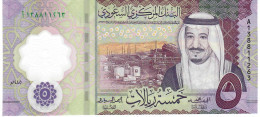 SAUDI ARABIA NLP (=B202)  5 RIYALS 2024  Prefix A     New Type  UNC. - Arabia Saudita