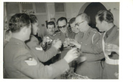 Social History Souvenir Vintage Photo Postcard Army Officer Drinking - Fotografie