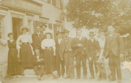 Social History Souvenir Real Photo Elegant Group Hat Moustache - Photographie