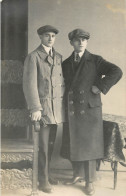 Social History Souvenir Real Photo Elegant Young Men Hats - Photographie