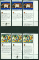 Bm UN New York (UNO) 1989 MiNr 595-596 Zf (in 3 Languages) MNH | Declaration Of Human Rights #kar-1002b - Ongebruikt