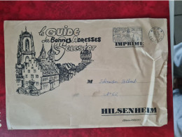 SELESTAT FLAME 1957 ENTETE LE GUIDE DES BONNES ADREESSES A SELESTAT POUR HILSENHEIM - Autres & Non Classés