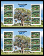 TOGO 2024 MS 6V IMPERF - REGULAR & OVERPRINT - FROG FROGS GRENOUILLE GRENOUILLES - BIODIVERSITY BIODIVERSITE - MNH - Kikkers