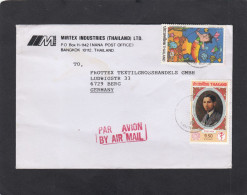 LETTRE DE SANTI SUK AVEC TIMBRES "CHILDRENS DAY 1992 / MEDECINE ". - Thaïlande