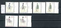 Belgique    N° 2031/3   Planches1et 2  Xx  150e Anniversaire De Corps D'armée - 1981-1990