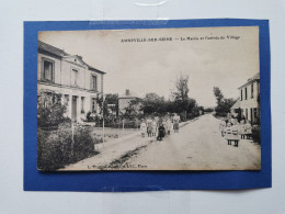 A-76-CPA-ANNEVILLE-SUR-SEINE - La Mairie Et L'entrée Du Village - Autres & Non Classés