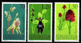 Liechtenstein 2002 - Mi.Nr. 1301 - 1303 - Postfrisch MNH - Blumen Flowers Orchideen Orchids - Orchidee