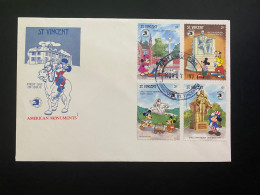 FDC Saint Vincent - 17/11/1985 - Walt Disney - Mickey - Goofy - Disney