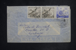 CHILI - Lettre Par Avion Vol Intérieur - 1952 - A 2952 - Chili