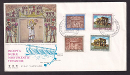 361/31 - EGYPTOLOGY - SAVE THE MONUMENTS OF NUBIA CAMPAIGN - VATICAN F.D.C. 1964 - Archéologie