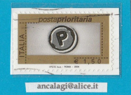 USATI ITALIA POSTA PRIORITARIA 2004 - Ref.1436B "6^ Emissione" 1 Val. Da € 1,50 - - 2001-10: Usati