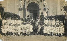 Social History Souvenir Real Photo Religious Group Children Church - Fotografie