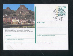 "BUNDESREPUBLIK DEUTSCHLAND" 1979, Bildpostkarte Mit Bildgleichem Stempel Ex "IDAR-OBERSTEIN" (L1263) - Cartes Postales Illustrées - Oblitérées