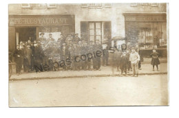 Carte Photo - LORREZ Le BOCAGE PREAUX 77 - Rue De Vaux - Epicerie Cottenceau - Café Restaurant - Lorrez Le Bocage Preaux