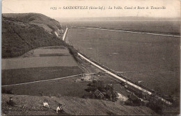 76 SANDOUVILLE - La Vallée. Canal Et Route De Tancarville - Autres & Non Classés