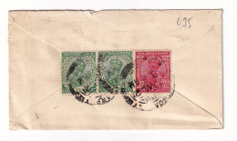 Lettre 1921 Postal Stationery Inde India Postage Half Anna La Chaux De Fonds Suisse Switzerland King George V - 1911-35 King George V