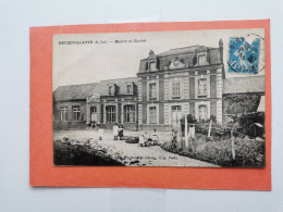 A-76-CPA-BEUZEVILLETTE - Mairie Et Ecoles - Autres & Non Classés