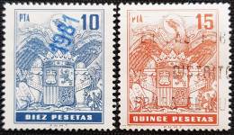 Fiscales Aguila  10_15 PTAS - Revenue Stamps