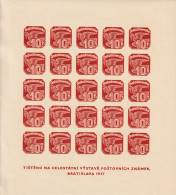 TCHECOSLOVAQUIE - BLOC N°4 ** (1937) Exposition Philatélique De Bratislava - Timbre Pour Journaux - - Blocks & Sheetlets