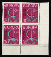 BRD 520 PF I Postfrisch Delle Im Markenrand, 4er Block #HJ575 - Otros & Sin Clasificación