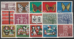 BRD: 1962, Jahrgang Komplett, Mi. Nr. 375-389.  **/MNH - Jahressammlungen