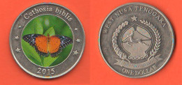 Indonesia Dollar 2015 West Nusa Tenggara Token Gettone Jeton Colored Butterfly Papillon Farfalla C 8 - Indonésie