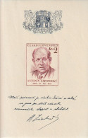 TCHECOSLOVAQUIE - BLOC N°18 ** (1954) Président Zapotocky - Hojas Bloque