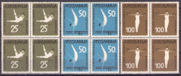 Yugoslavia 1963 - 5th European Cup Gymnastic - Mi 1049-1051 - MNH**VF - Nuovi