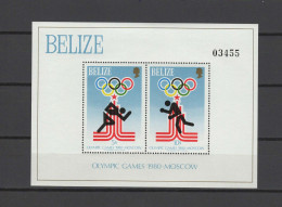 Belize 1979 Olympic Games Moscow, Athletics, Boxing S/s MNH - Verano 1980: Moscu