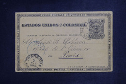 COLOMBIE - Entier De Bogota Avec Transit Par New York > La France - 1888 - A 2964 - Colombia