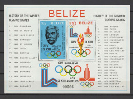 Belize 1981 Olympic Games Lake Placid / Moscow S/s MNH - Winter 1980: Lake Placid